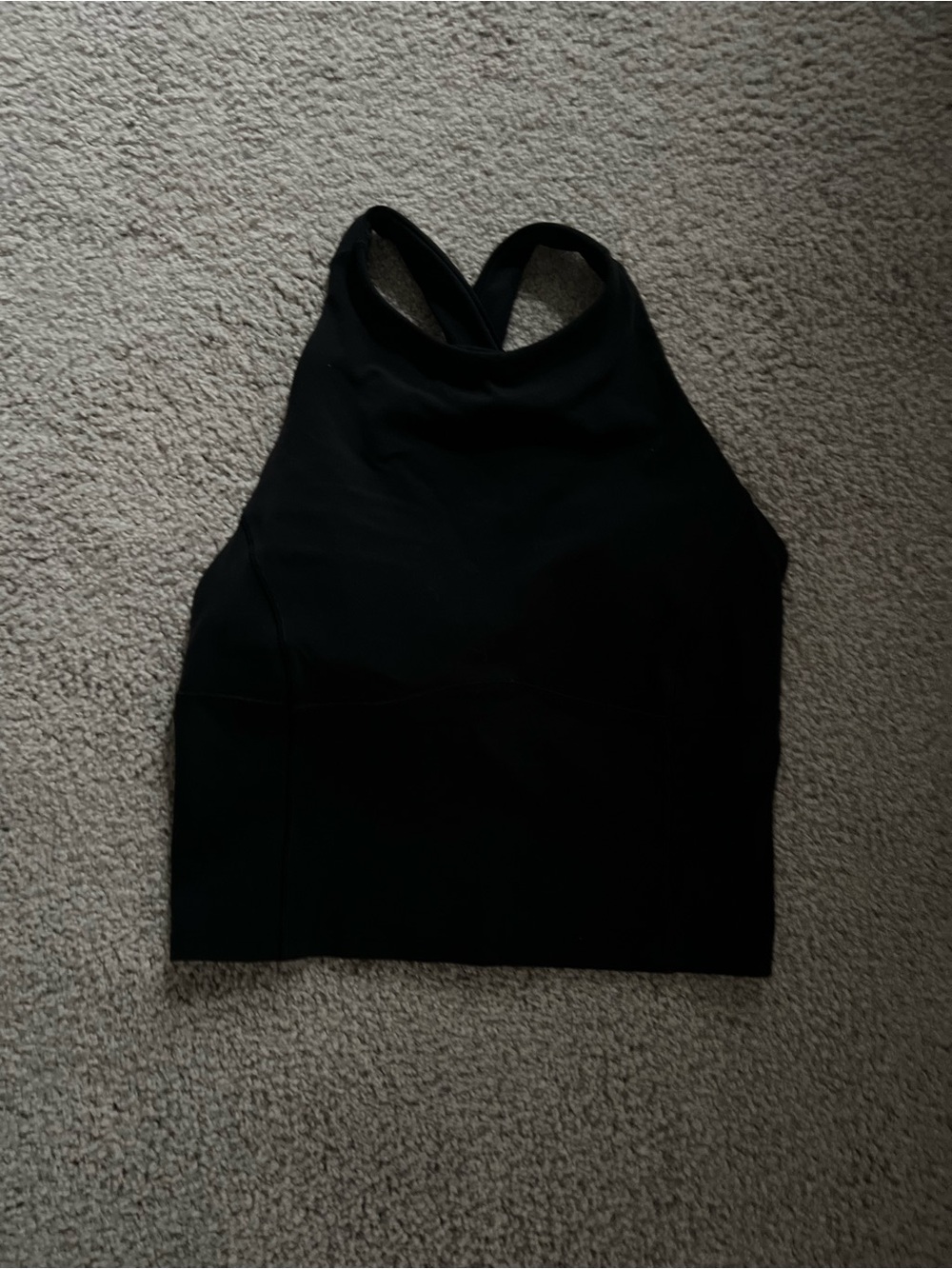 lululemon athletica Black High-Neck Sports Bra Crop